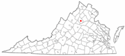 Location of Madison, Virginia