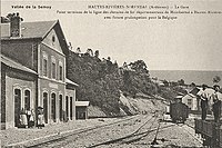 Terminus of the narrow gauge railway in Sorendal with future extension to Belgium