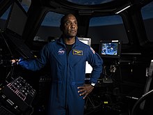 Victor Glover at Johnson Space Center (2022) Victor Glover at Johnson Space Center in 2022 02.jpg