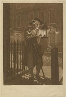 A city of London Watchman drawn and engraved by John Bogle, 1776 Watchman John Bogle.tif