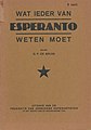 Wat Ieder van Esperanto Weten Moet, 1933.