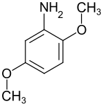 Strukturformel von 2,5-Dimethoxyanilin