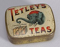 Advertising metal matchbox, British, late 19th century