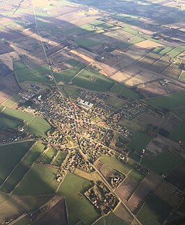 Hejnsvig vanuit de lucht gezien naar het zuiden, april 2017