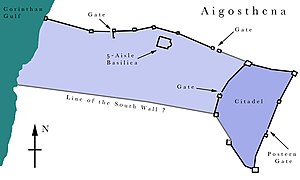 Plan de la forteresse d'Ægosthènes.
