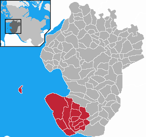 Kart over Marne-Nordsjøs amt