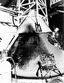 ILLUSTRATION 1 : Le module de commande d'Apollo 1 après l'incendie qui le ravaga et tua ses occupants en 1967.
