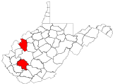 County distribution map.