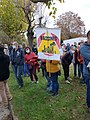 Manifestation contre les bassines d'irrigation à Épannes, France, 2020.