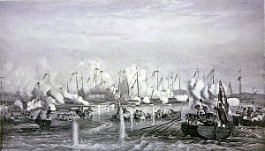 Batalo de Fatshan Creek, Royal Navy vs ĉina militjunks.JPG