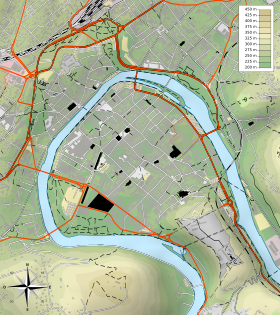 Voir sur la carte administrative du centre-ville de Besançon