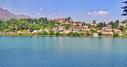 View of Bhimtal in Nainital district, Uttarakhand, India