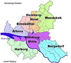 Hamburg se huidige administratiewe verdeling