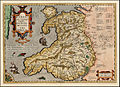 Fersiwn 1606 o waith gan Humphrey Llwyd (map 1573 o Gymru: Cambriae Typus) a olygwyd gan Peter Kaerius.