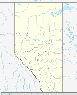 Poloha v rámci provincie Alberta