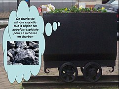Chariot de mine de charbon (monument).