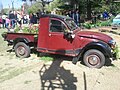 Citroën 2CV utility truck, being used as a garden, 2014