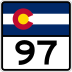 State Highway 97 marker