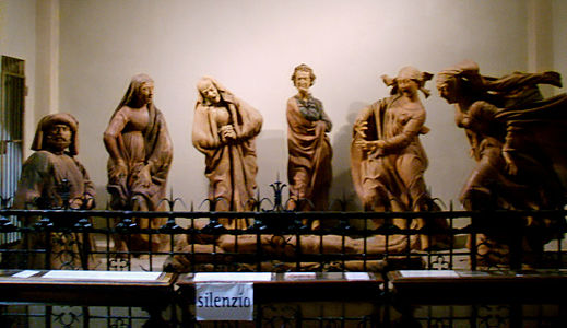 Niccolò dell'Arca, Lamentation sur le Christ mort (1463-1490), Bologne, église Santa Maria della Vita.