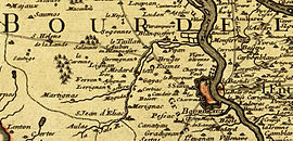 La Jale sur la carte de Delisle, 1714