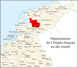 Департамент Устье Эйссела на территории исторических Нидерландов в 1811 году