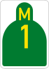 Metropolitan route M1 shield