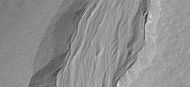 Close-up of gullies showing multiple channels, as seen by HiRISE under HiWish program. Note: this is an enlargement of a previous image.