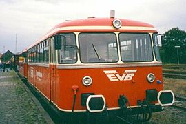 Schienenbus der Eisenbahnen und Verkehrsbetriebe Elbe-Weser