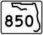 State Road 850 marker