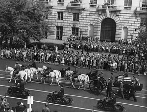Franklin Delano Roosevelt's funeral procession...