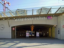 Entrée de la gare du côté nord