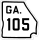 State Route 105 marker