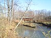 The covered bridge at Glimmerglass State Park.