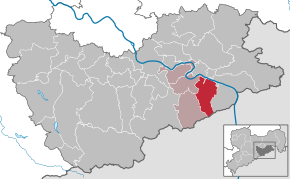 Poziția Gohrisch pe harta districtului Sächsische Schweiz-Osterzgebirge