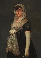 Goya, Jeune femme à la mantille, vers 1800-1805, Washington, National Gallery of Art.