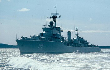 HMS Halland (J18) sommaren 1980