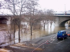 Inundo en Main, Würzburg.