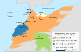 Idrisids vectori map-pt.svg