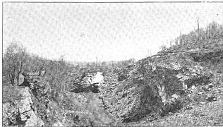 Original Jackson Mine pit, photographed c. 1900