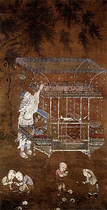Painting of a peddler selling birds, by Ji Sheng (Ji Sheng ), 15th century Ji Sheng-Peddler.jpg