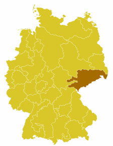 Diecéze drážďansko-míšeňská Bistum Dresden-Meißen (něm.) na mapě