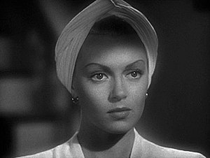 Cropped screenshot of Lana Turner from the tra...