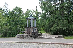 Lappeenrannan taistelun vuonna 1818 pystytetty muistomerkki.