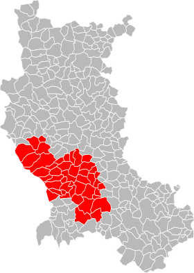 Localisation de Communauté d'agglomération de Loire Forez