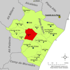 Расположение муниципалитета Артана на карте провинции