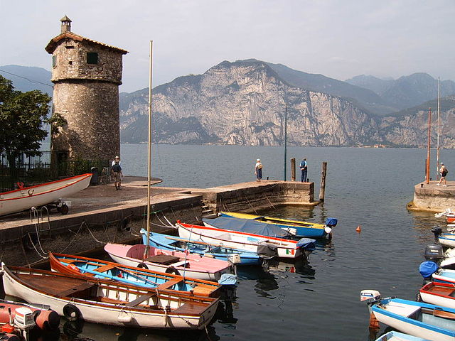 The view of Lake Garda from Malcesine