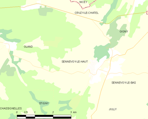 Poziția localității Sennevoy-le-Haut