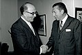 Ex presidente Miguel Alemán Valdés con el Primer ministro Levi Eshkol en Israel, 1963.