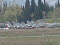 Les Soko G-4 Super Galeb de l'armée de l'air monténégrine avant leur stockage en 2012