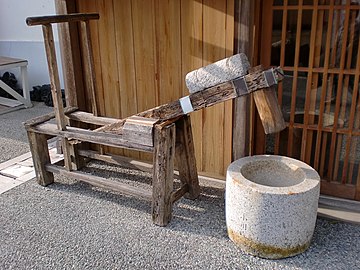 Mortier et pilon mécanique (Japon)